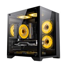 Компьютерный корпус Gamemax Infinity Mini 3 ARGB Fans + Controller Black без Б/П