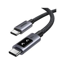 Интерфейсный кабель UGREEN Uno USB-C to USB-C PD Fast Charging Cable 5A Max 1m (35501)