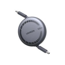 Интерфейсный кабель UGREEN USB-C to USB-C PD Fast Charging Retractable Cable 100W Max 1m (65905)