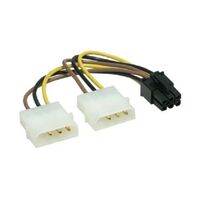 Кабель питания видеокарты с Molex на 6pin