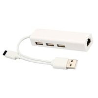 USB 2.0/Type C 3.1 10/100 Мбит/с + USB 2.0 HUB 3Port + Ethernet