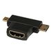 Переходник 3 в 1 Mini / Micro HDMI (Male) to HDMI (Female) за 1 225 тнг.
