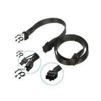 Кабель питания PCI-e 8Pin To 2 Port 6+2 Pin Black