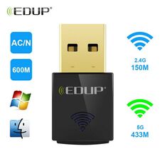 Сетевая карта Wi-Fi EDUP EP-AC1619 2.4 / 5 Ghz Wireless USB за 5 700 тнг.