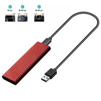 Корпус для SSD M.2 NVME PCIE NGFF SATA M/B Key Interface USB 3.1 Type-C