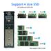 Корпус для SSD M.2 NVME PCIE NGFF SATA M/B Key Interface USB 3.1 Type-C за 7 632 тнг.