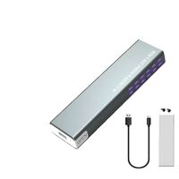 Корпус для SSD RGB M.2 NVME PCIE NGFF SATA M/B Key Interface USB 3.1 Type-C